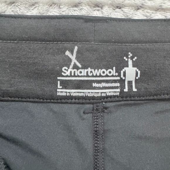 Smartwool Shorts Mens L Black Merino Sport 10in Mid Rise Straight Leg Drawstring - Picture 3 of 13